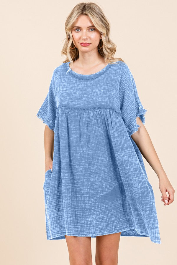 Babydoll Blue Dress