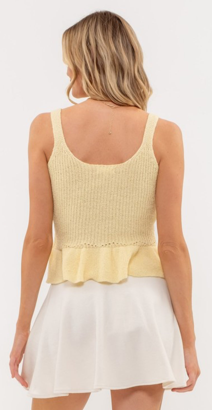 Sleeveless knit top