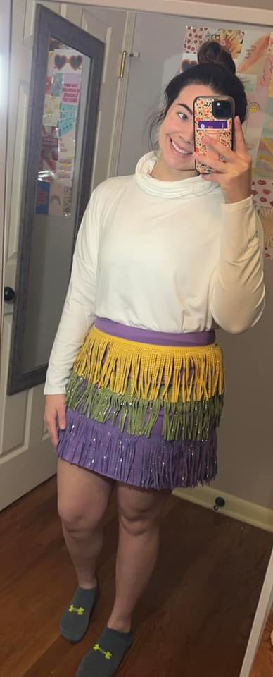 Mardi Gras Fringe Skirt